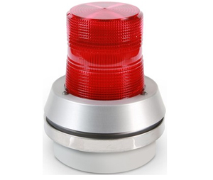 Edwards Signaling EDW-51RG1 AdaptaBeacon Flashing Light with Horn PLC Compatible, Red