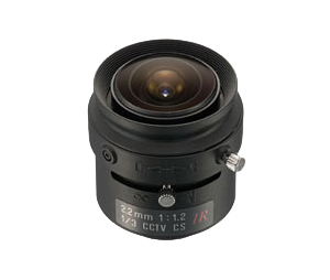Tamron TAM-13FM22IR 1/3" 2.2mm F1.2 Lens, Manual with Lock