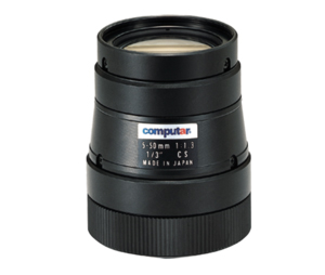 Computar CHU-T10Z0513CS 1/3" 5-50mm Varifocal Manual Iris Lens