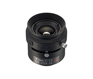 Tamron TAM-13FM08IR 1/3" 8mm Manual Iris Lens with Lock