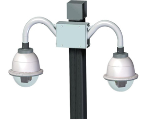 Moog Videoalarm VID-PV8 Pole Mount for Two Dome Installation