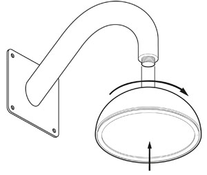 American Dynamics AMD-ADLOMARM Wall Mount without Pendant Cap