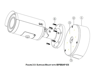 Pelco PEL-IBP2BBAPES SRX PRO2 Environmental Bullet Surface Mount Camera