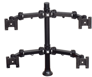 Premier Mounts PRE-MMAH284 2 Dual Display Arms on 28" Tube
