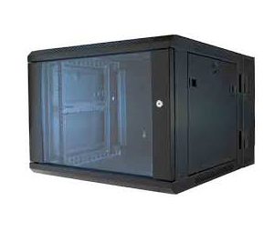 Video Mount Products VMP-ERWEN6E 19" Hinged Wall Equipment Rack Enclosure with Tempered Glass Front Door, 6 RU