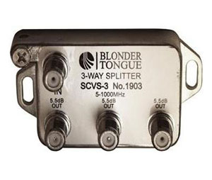 Blonder Tongue BLT-SCVS3  Solder Back Indoor/Outdoor Splitter