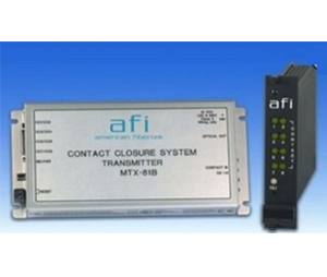 American Fibertek AMF-RRX81B 4-Ch Two-Way Contact Closure Rack Card RX with Power Fail Safe