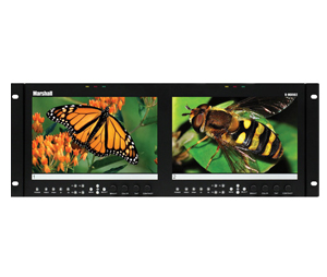 Marshall Electronics MAR-VMD902 Dual LCD Rack Mount Monitor (9")