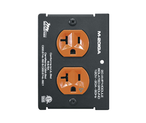 Middle Atlantic Products MDA-M20IGA MPR Module, 20 A, Duplex, Iso Ground