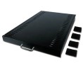 APC APC-AR8123BLK Sliding Shelf, Black, 100lbs/45kg