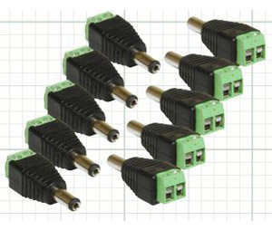Northern NTH-12VDCCON10PKM DC Power to Screw Terminal Adapters (Male)