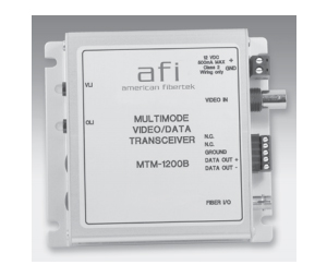 American Fibertek AMF-MTM1200B Video & Return AD or Bosch Code System, 850/1300nm, 12dB, MM, 1 Fiber