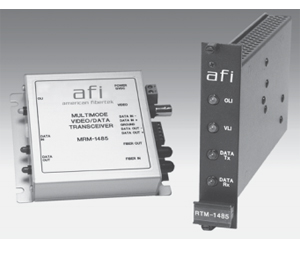 American Fibertek AMF-RRM1485R3 Video & RS485 System, 850/1300nm, 12dB, MM, 1 Fiber