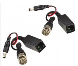 Azco Technologies AZC-AZBLN219 Power/Video Balun C/W Camera Connectors - Pair