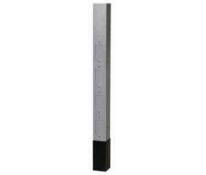 Hubbel WXP-HBLPPO12A Blank Pole with Divider, 12' 2", Gray