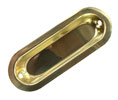 Trimco 248 605 Flush Pull 1-1/2" x 4" - Polished Brass
