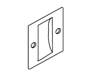 Trimco 1064FCP 626 Flush Cup Pull - Satin Chrome