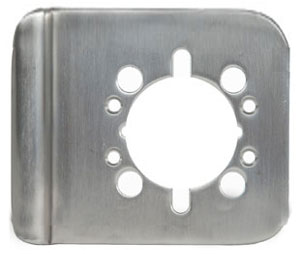 Trimco 1082-6 499 Cylindrical Lock Guard - 6" High - Polished Brass, No Lacquer