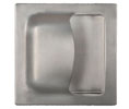 Trimco 1111C 499 Flush Pull 6" x 6" Mounting Holes in Cup, ADA - Polished Brass, No Lacquer