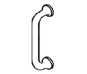 Trimco 1117-1 628 Cast Pull 5" CTC  - Satin Aluminum