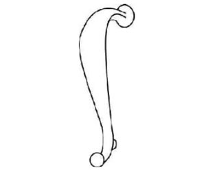 Trimco 1120 613 Classic Pitcher Grip Cast Door Pull 6" CTC  - Dark Oxidized Oil Rubbed Satin Bronze