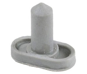 Trimco 1229B GR Silencer for Wood Frames - Grey (bag of 100 pieces)