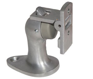 Trimco 1234 620 Cast Floor Stop & Holder - 3" High - Combo Pack - Blackened Satin Nickel