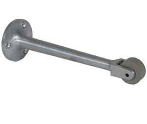 Trimco 1244-6 619 Cast Roller Stop - 6-1/2" Projection - Satin Nickel Plated