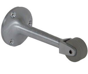 Trimco 1244 625 Cast Roller Stop - 4-1/4" Projection - Polished Chrome