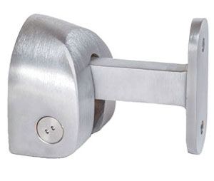 Trimco 1283-4S 609 "Adjustre" Wall Stop & Holder with Wall Strike 2-1/4" x 2-3/4" x 1-1/2" - Blackened Satin Brass