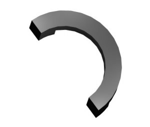 Trimco 1310-1 609 Masterpiece Door Pull  - Blackened Satin Brass