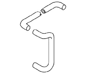 Trimco 1737 605 Push/Offset Pull Bar Set - 1" Dia. Push Bar with 10" CTC Offset Pull - Polished Brass