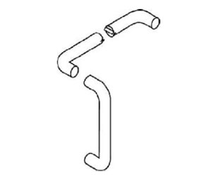 Trimco 1746 605 Push/Straight Pull Bar Set - 1-1/4" Dia. Push Bar with 18" CTC Straight Pull - Polished Brass