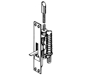 Trimco 3820 605 Fire Rated Semi-Automatic Flushbolt for Metal Doors - Polished Brass