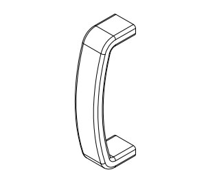 Trimco 553 605 Drawer Pull 3" CTC  - Polished Brass