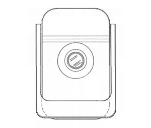 Trimco 620VE 606 Door Knocker with 160° Viewer and Engraving - Satin Brass