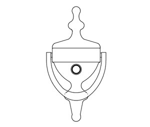 Trimco 621V 605 Door Knocker with 160° Viewer - Polished Brass