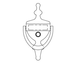 Trimco 621VE 499 Door Knocker with 160° Viewer and Engraving - Polished Brass, No Lacquer