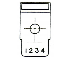 Trimco 625CVE 626 Door Knocker with Viewer, Card Holder and 1/2" Engraving - Satin Chrome