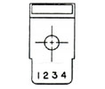 Trimco 625CVE 499 Door Knocker with Viewer, Card Holder and 1/2" Engraving - Polished Brass, No Lacquer