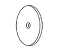 Trimco BP2 629 1-1/4" Diameter Back Plate for Pulls - Polished Satinless Steel