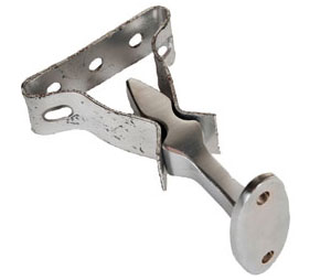 Trimco L1280CI 610 Door Stop & Holder 2-3/4" Projection Spayed to Match Finish - Blackened Satin Brass, Bright Relieved