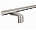 Trimco 1172-1 710CU Offset 1-1/2" Diameter Square Ends Tube Door Pull - Silver Steralloy 