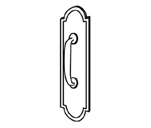 Trimco 51 SBF WENDELL 15 X 1117-1 MasterCraft Bronze Pull Plate - Satin Bronze Fine