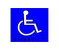 Trimco 751 Handicap Sign with Braille 8" x 8"
