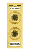 Trine 91P Multi-Family Polished Solid Brass Pushbutton