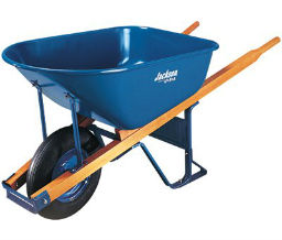 True Temper 027-M6FFBB Ames True Temper® Jackson® Steel Contractors Wheelbarrows - 6 cu ft Capacity Vol.