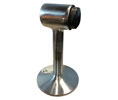U Need Hardware 1472-626/26D Solid Brass Heavy Duty Commercial Floor Door Stop - 5"- Satin/Brushed Chrome