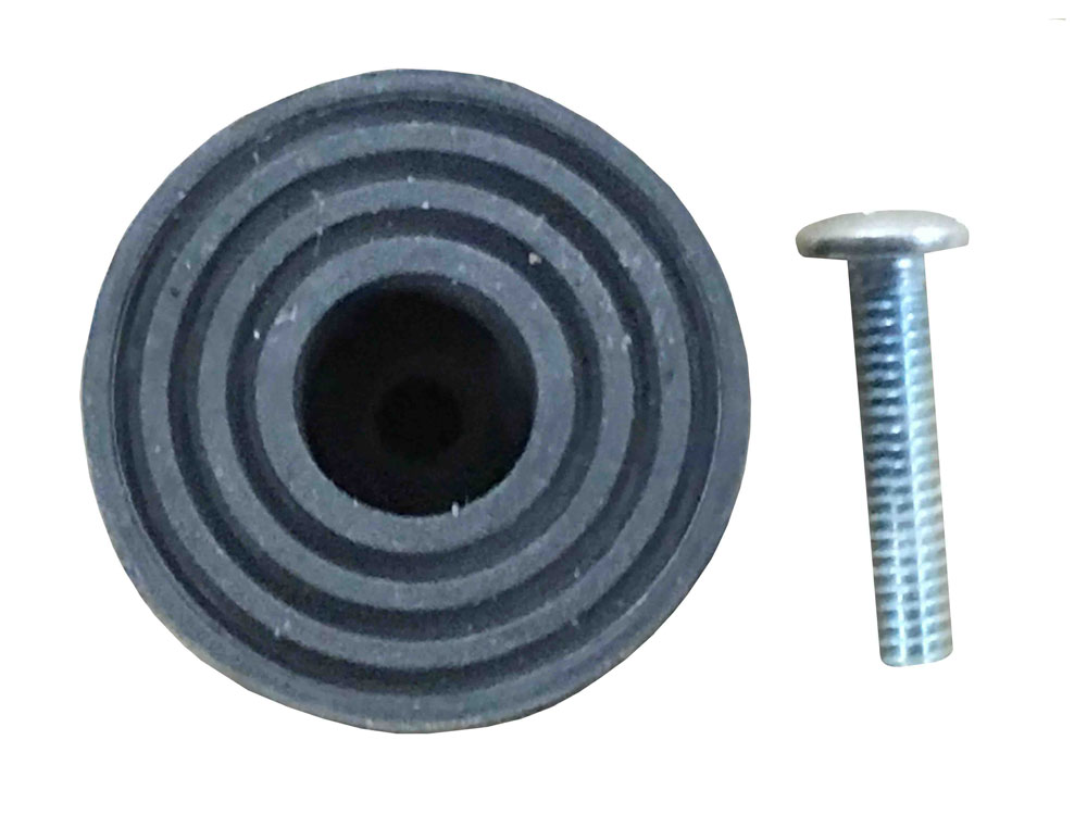 U Need Hardware 1467RUB Door Stop Replacement Rubber Tip Gray