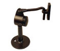 U Need Hardware 1473-613/10B Solid Brass Heavy Duty Floor Door Stop with Hook - 3-1/4"- Oil-Rubbed Bronze